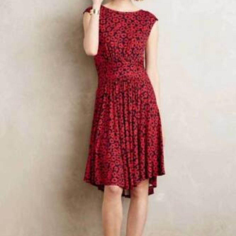 Floral, scoop back, Anthropologie dress. XS